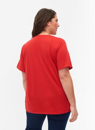 FLASH - T-shirt met motief, High Risk Red, Model image number 1