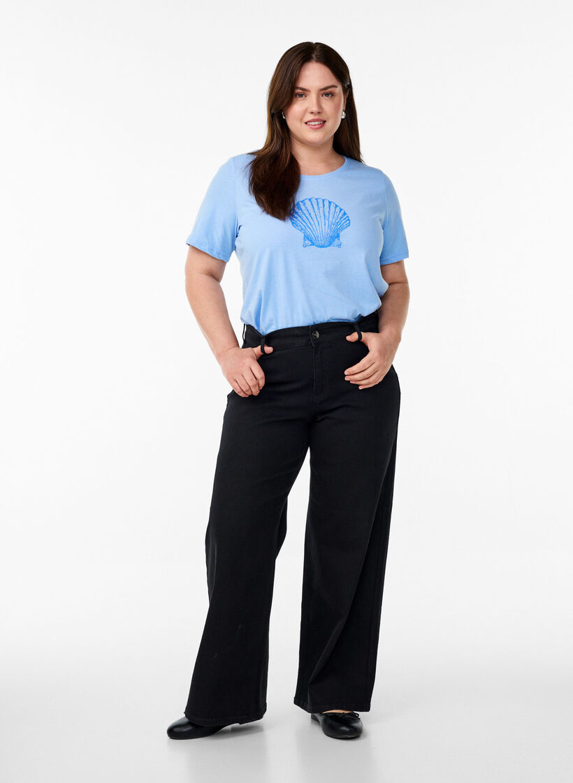 FLASH - T-shirt met motief, Blauw, Model image number 1