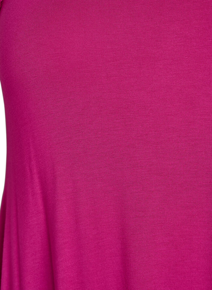 Robe de plage en viscose avec bretelles tress&eacute;es, Rose, Packshot image number 2