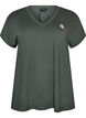 Losvallend trainings-T-shirt met V-hals, Groen, Packshot image number 0