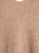 Gebreide blouse met V-hals en raglanmouwen, Bruin, Packshot image number 2