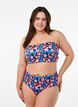 Culotte de bikini taille haute &agrave; imprim&eacute; floral, Rose poudr&eacute;e, Model image number 0