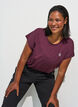 Effen gekleurd trainingsshirt, Rood, Model image number 0