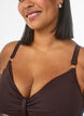 Soutien-gorge de bikini &agrave; armatures avec drap&eacute;, Marron, Model image number 3