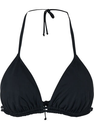 Soutien-gorge bikini triangle, Black, Packshot image number 0