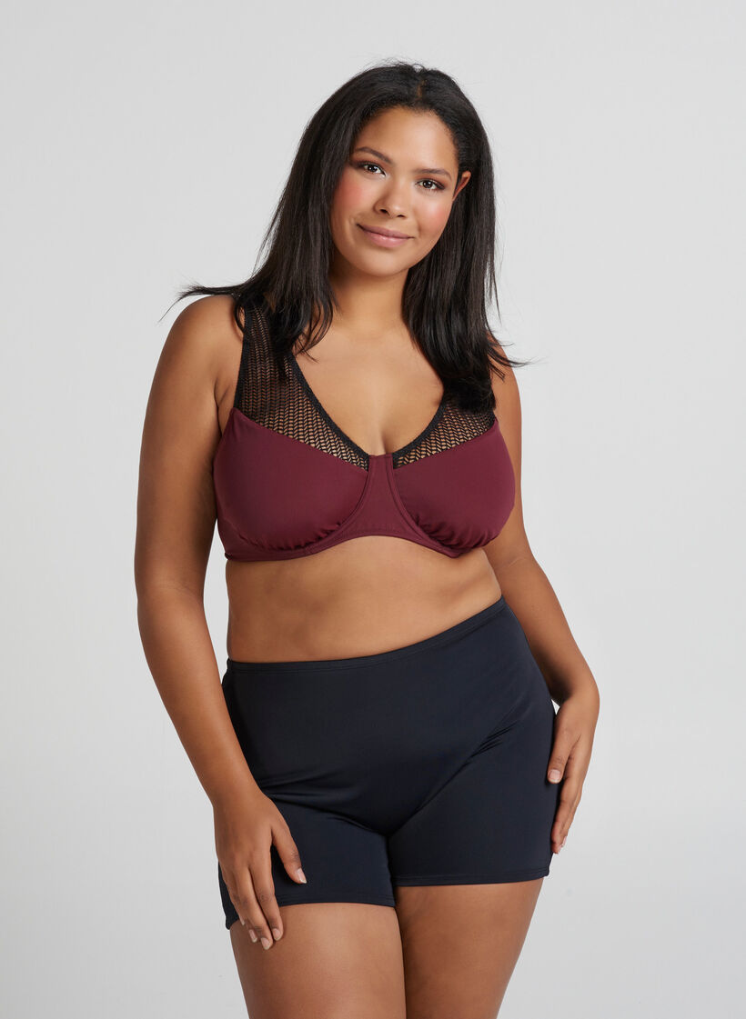 Short de bikini, Noir, Model image number 3