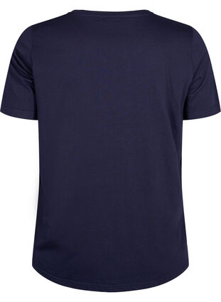 FLASH - T-shirt met motief, Navy Blazer Bloom, Packshot image number 1