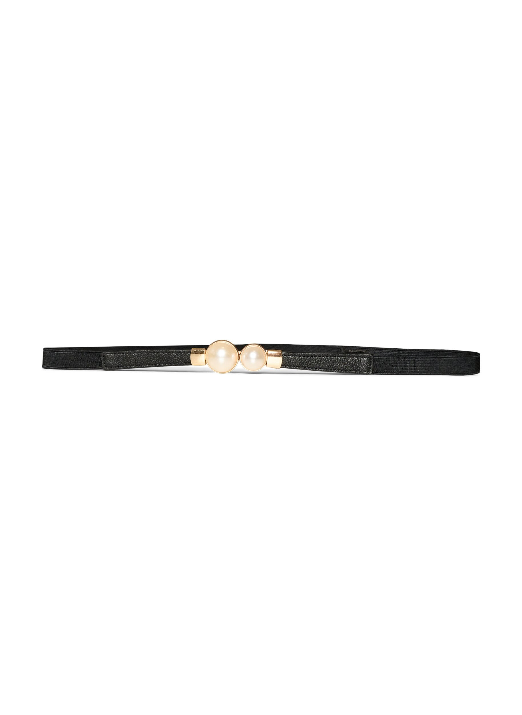 ZizziCeinture &eacute;lastique avec d&eacute;tails perl&eacute;s, Noir, Packshot image number 0