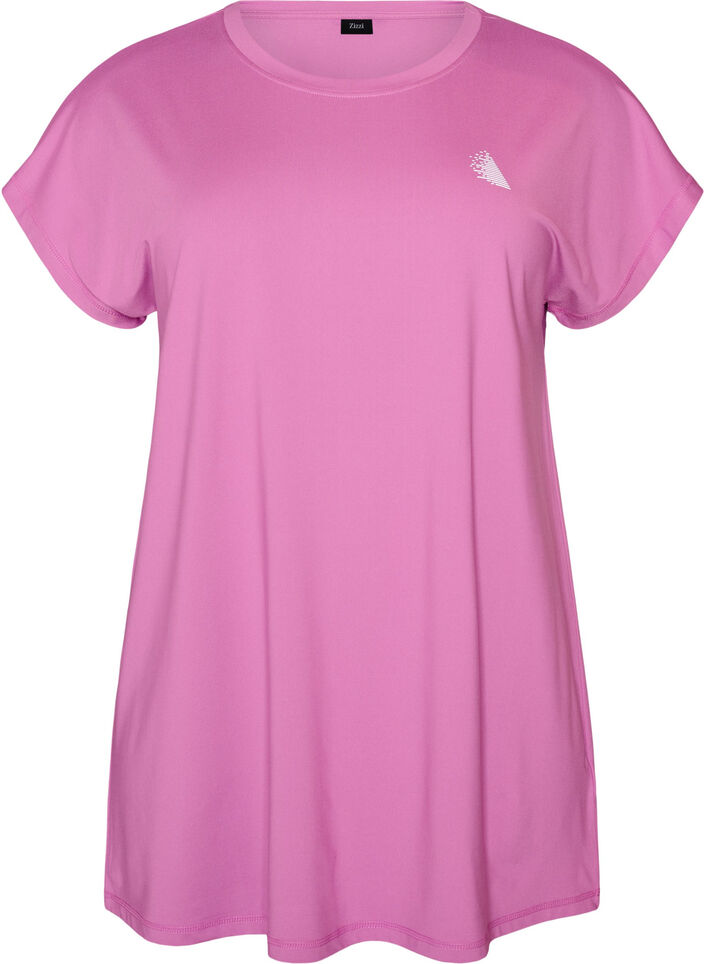 T-shirt long de sport, Rose, Packshot image number 0