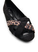 Wide fit - Puntige ballerina flats, Zwart, Packshot image number 3