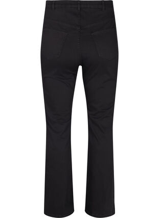 Flared jeans met extra hoge taille, Black, Packshot image number 1