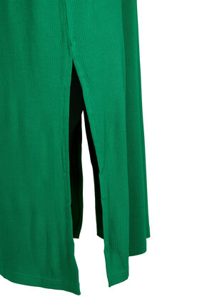 Mouwloze, geribde jurk van viscose, Jolly Green, Packshot image number 3