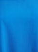 Blouse met korte mouwen en een ronde halslijn, Blauw, Packshot image number 2