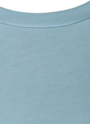 T-shirt met mix van katoen, Dream Blue Mel., Packshot image number 2