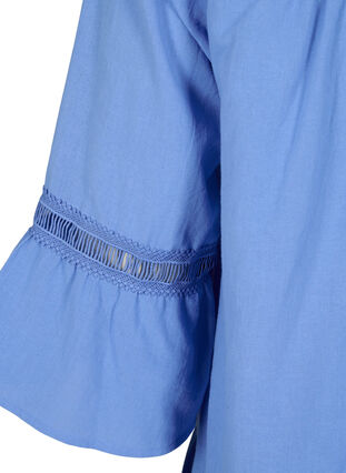 Tunique en coton biologique avec des détails féminins, Marina, Packshot image number 3