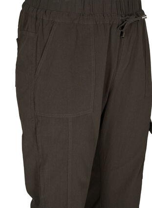Pantalon ample en coton, Khaki Green, Packshot image number 2