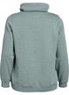 Sweat &agrave; col montant et poches, Vert, Packshot image number 1