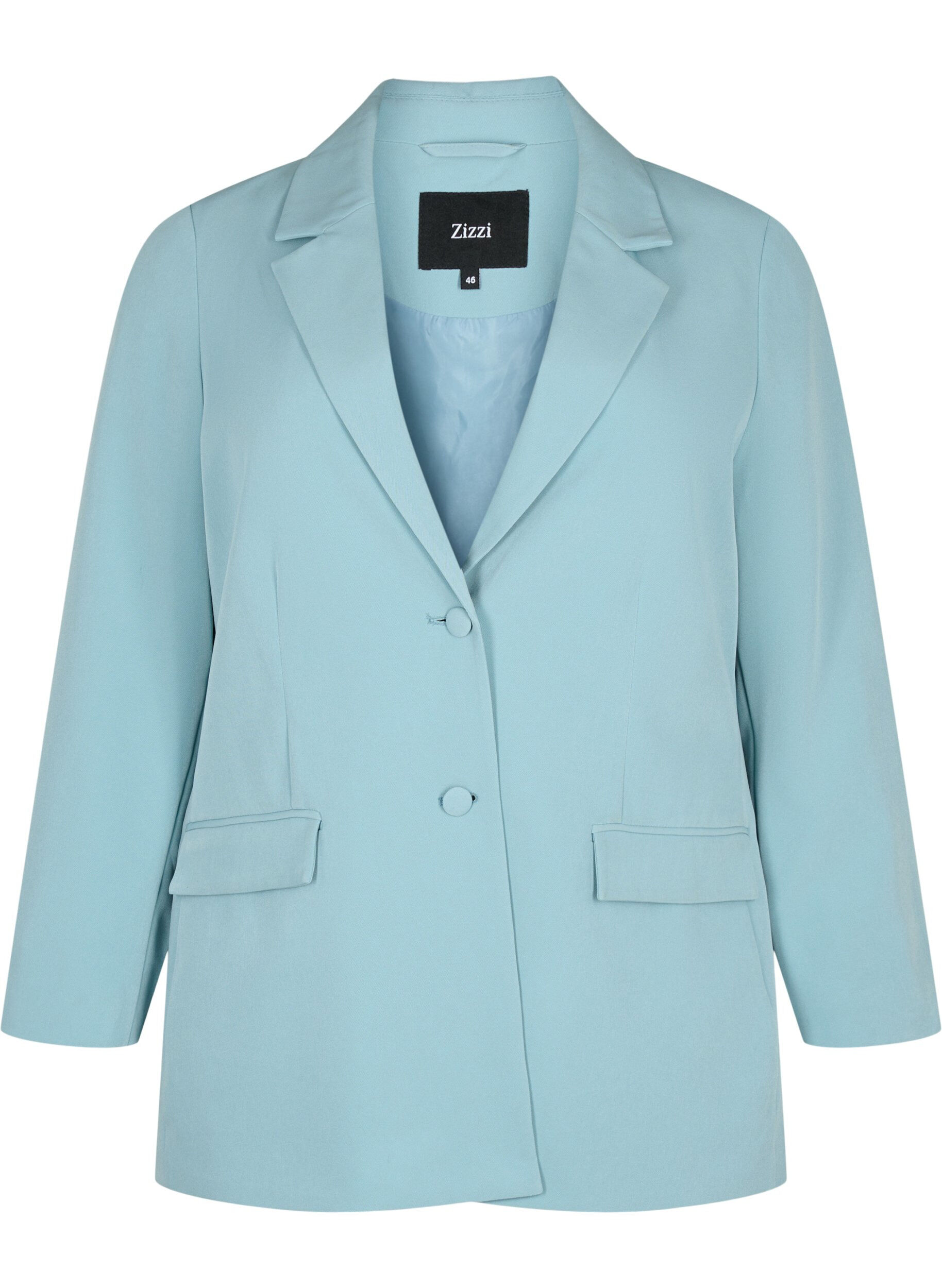 ZizziKlassieke blazer met knoopsluiting, Citadel, Packshot image number 0