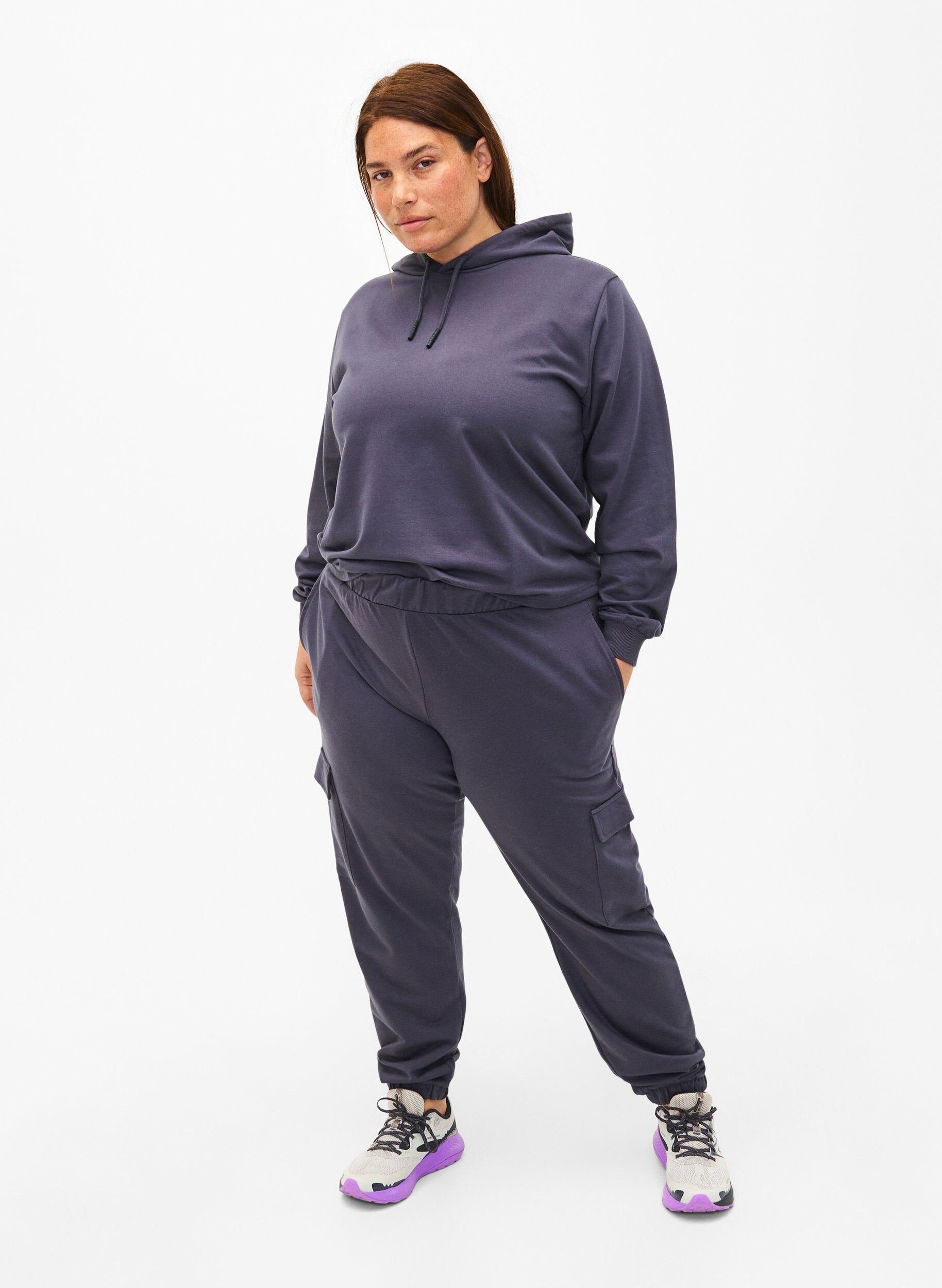 ZizziSweat hoodie, Ombre Blue, Model image number 2