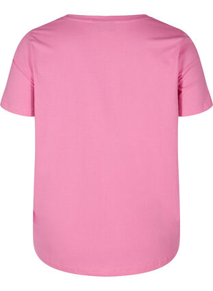 T-shirt en coton avec imprimé, Cyclamen LOVE, Packshot image number 1