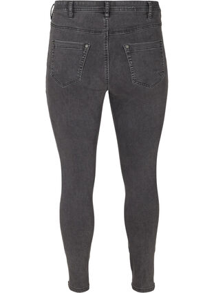 Cropped Amy jeans met hoge taille en ritssluiting, Grey Denim, Packshot image number 1