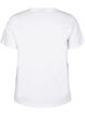 Biologisch katoenen T-shirt met print, Bright White Printet, Packshot image number 1