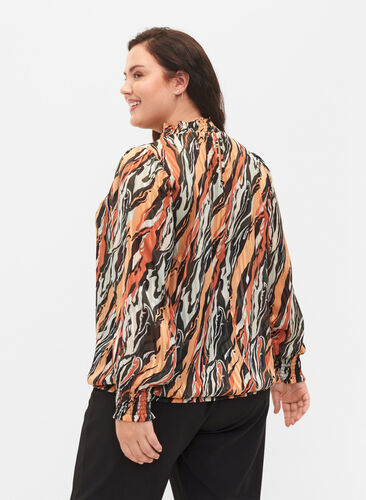 Smok blouse met print, Multi Aop, Model image number 1