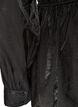 Blouse brillante en viscose &agrave; effet p&eacute;plum, Noir, Packshot image number 3
