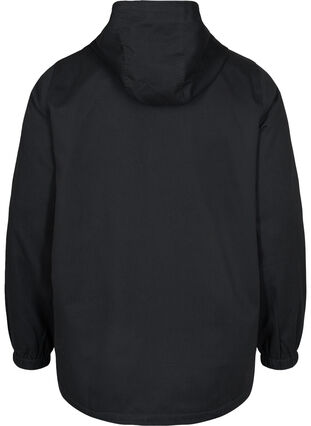 Veste Parka courte à capuche et bas ajustable, Black, Packshot image number 1