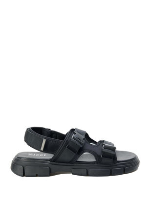 Brede sandaal, Black, Packshot image number 0