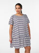 Robe en viscose avec d&eacute;coupe, Bleu, Model image number 0