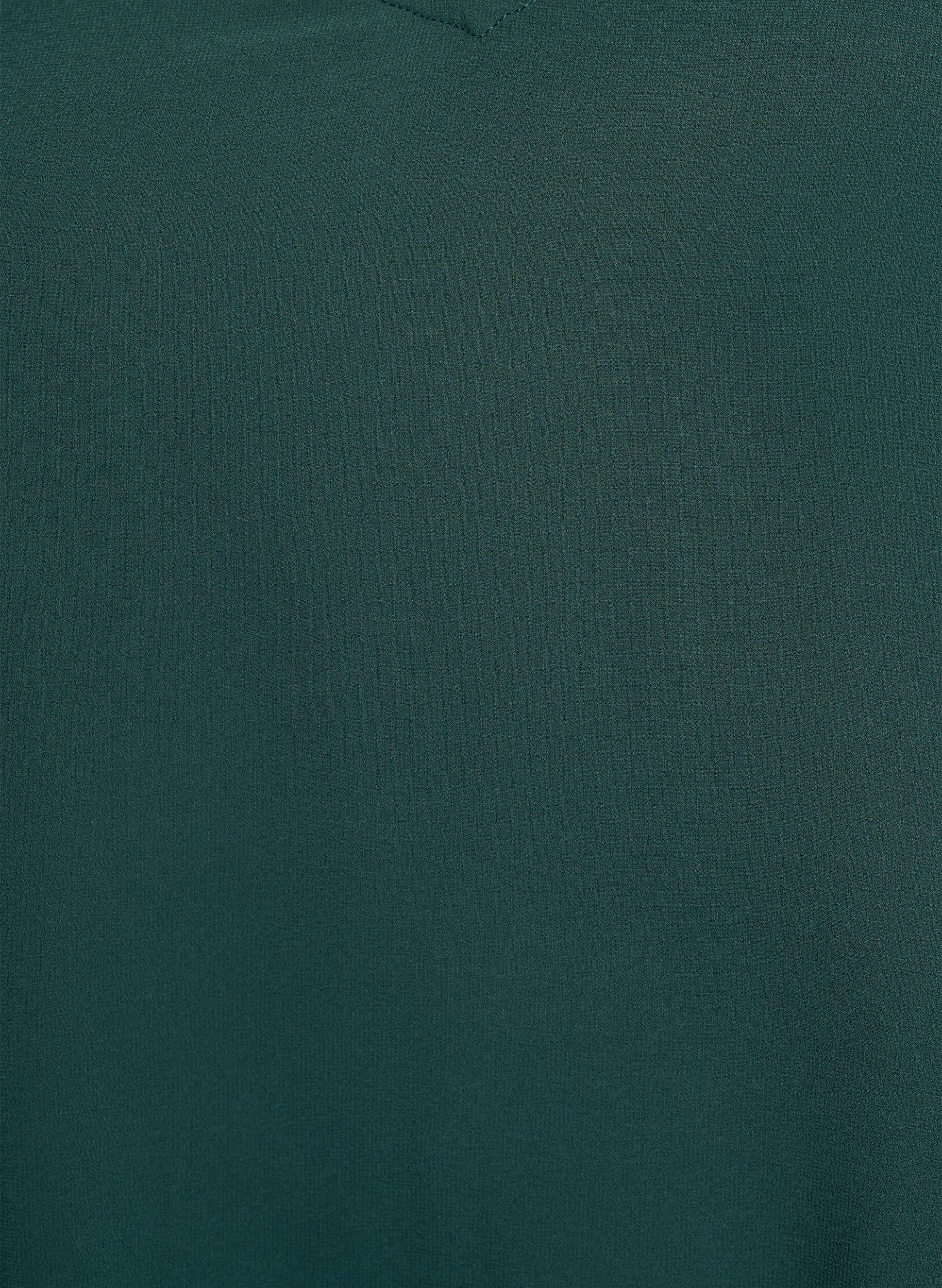 ZizziKorte chiffon feestjurk met gelaagd effect, Groen, Packshot image number 2