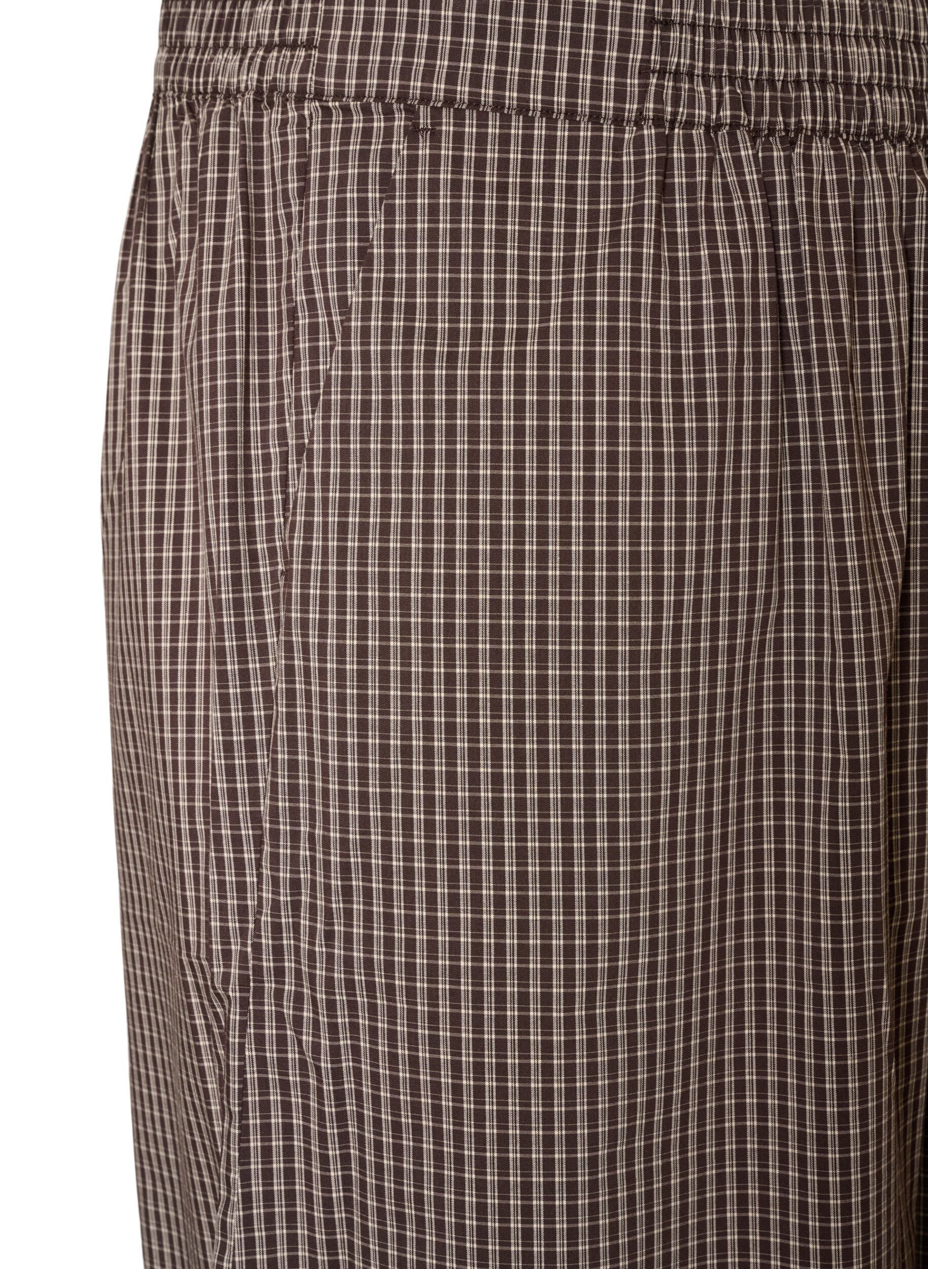ZizziBalloonbroek met hoge taille en all-overpatroon, Bruin, Packshot image number 2