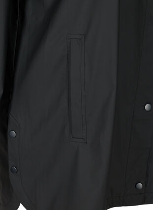 Manteau de pluie avec capuche et poches, Black, Packshot image number 3