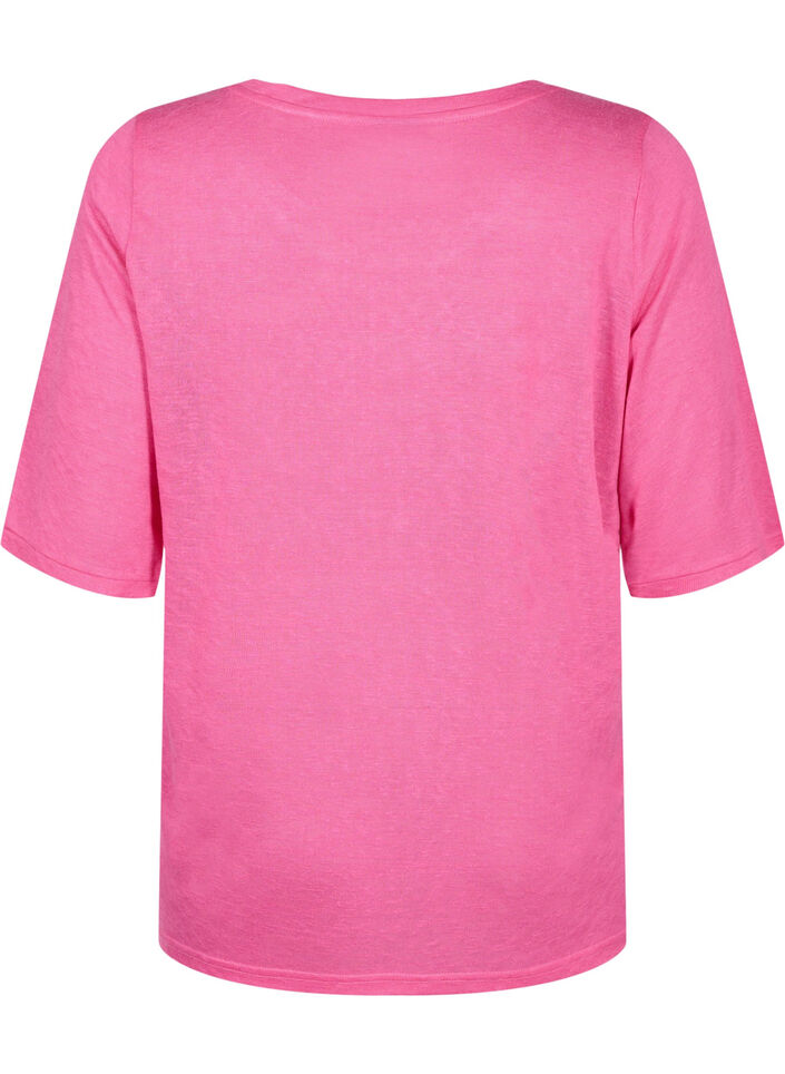 Blouse à manches 3/4, Shocking Pink, Packshot image number 1