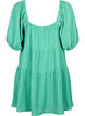 Robe courte en forme de A avec un col en V, Deep Mint, Packshot image number 1