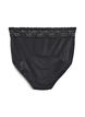 Menstruatieslipje met kant, Zwart, Packshot image number 1