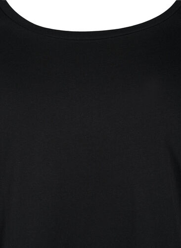 Lot de 2 blouses basiques en coton, Black/Black, Packshot image number 2