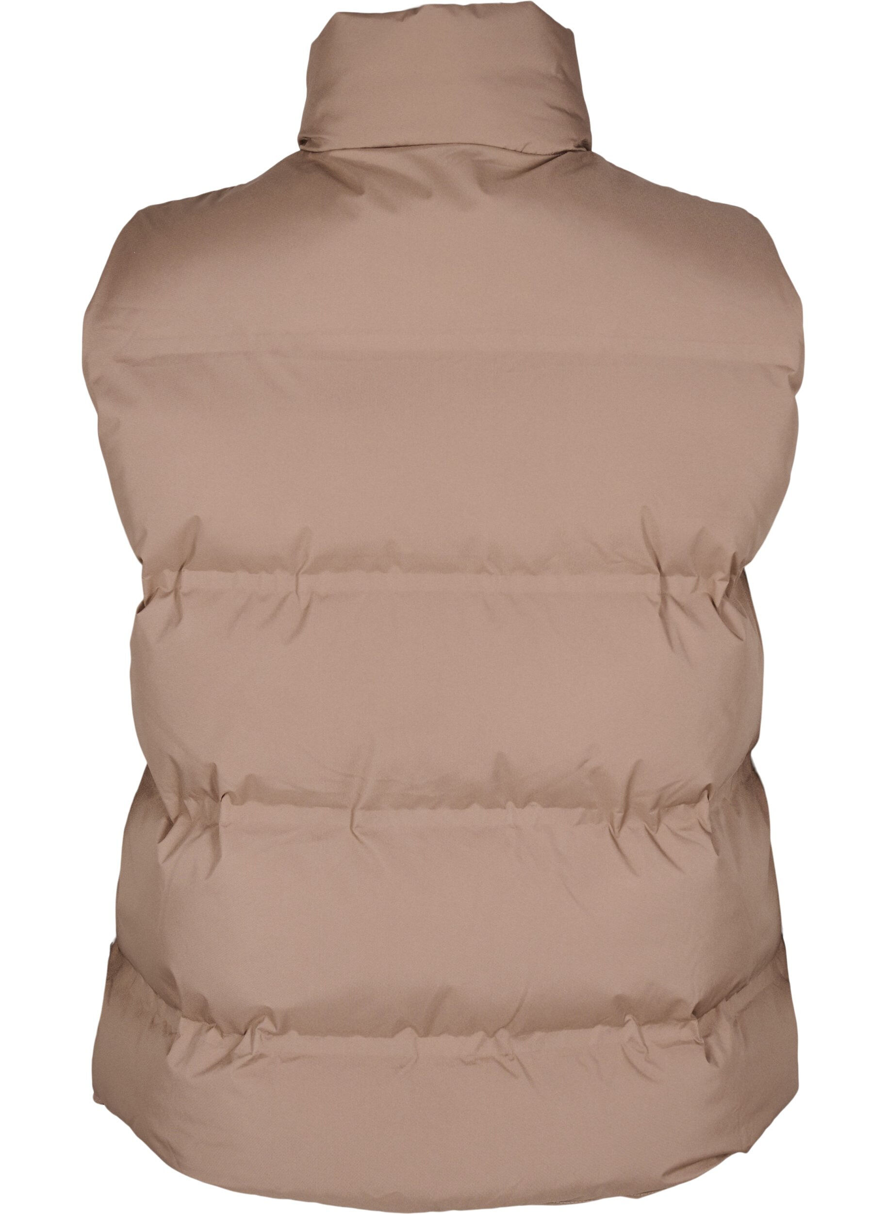 ZizziDoudoune sans manches courte avec col montant, Marron, Packshot image number 1