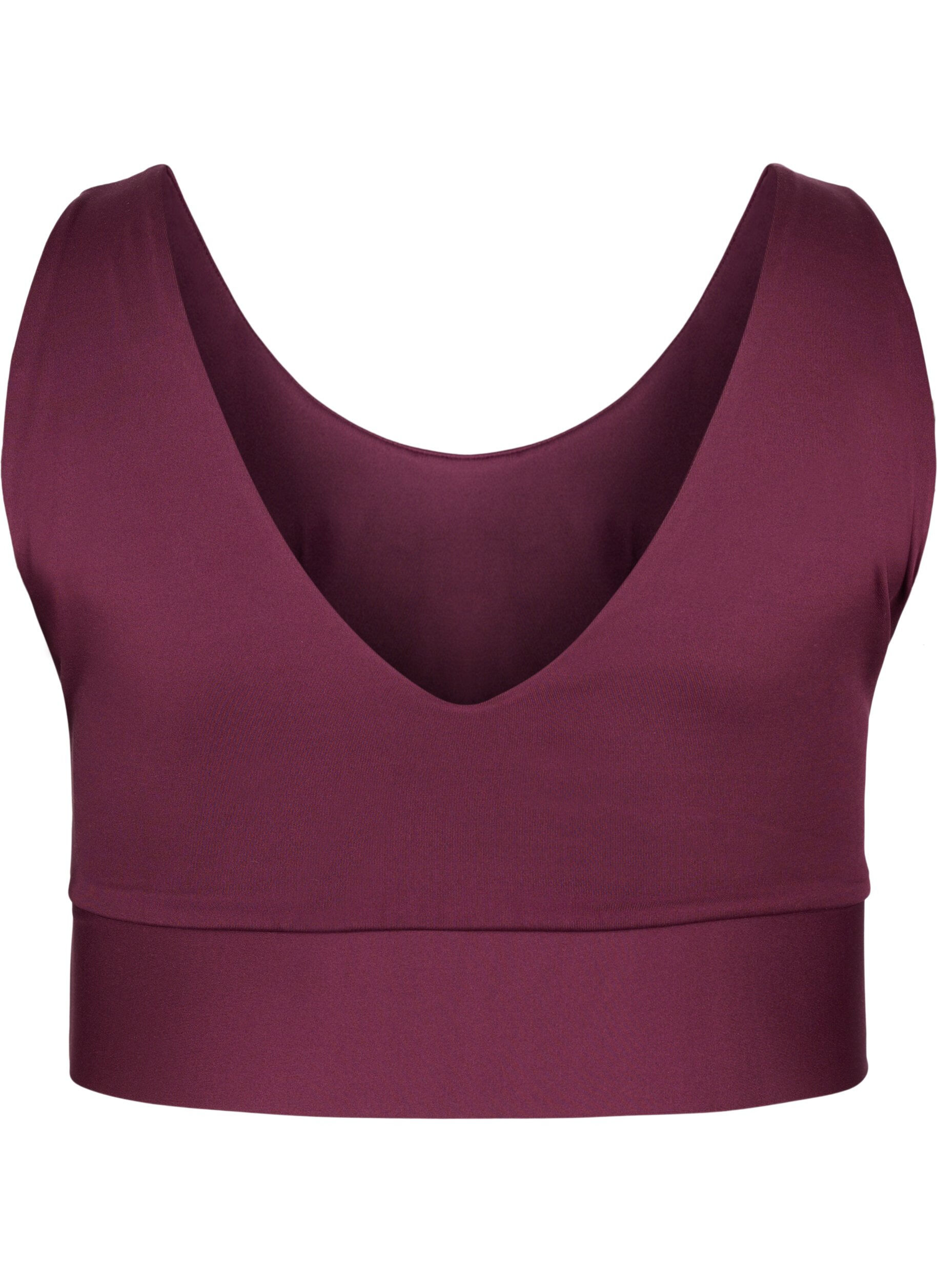 Zizzi CORE, MID SUPPORT SPORTS BRA - Brassi&egrave;re de sport, Fig, Packshot image number 1