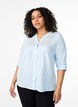 FLASH - Shirt met gehaakt detail, Cashmere Blue, Model image number 0