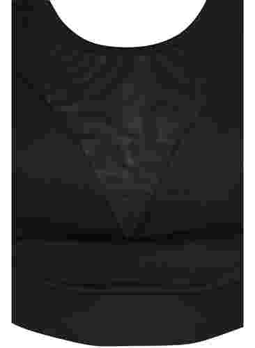 Soutien-gorge de sport en résille, Black, Packshot image number 2