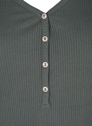 Blouse à manches longues en côte avec détails de boutons, Urban Chic, Packshot image number 2