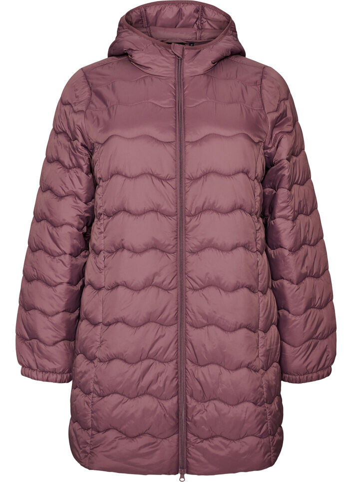 Gewatteerde jas, Roze, Packshot image number 0