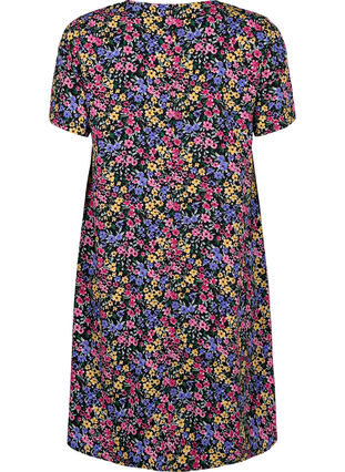 FLASH - V-hals jurk met bloemenprint, Multi Flower, Packshot image number 1