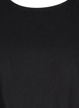Robe en coton sans manches en forme de trapèze , Black, Packshot image number 2