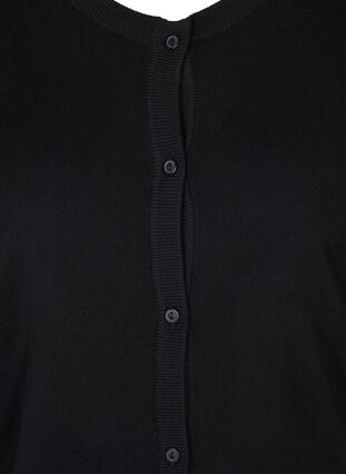 	 Cardigan en maille avec boutons en mélange de viscose, Black, Packshot image number 2