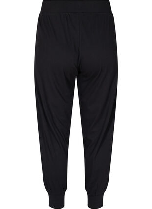 Pantalon ample en qualité côtelée, Black, Packshot image number 1