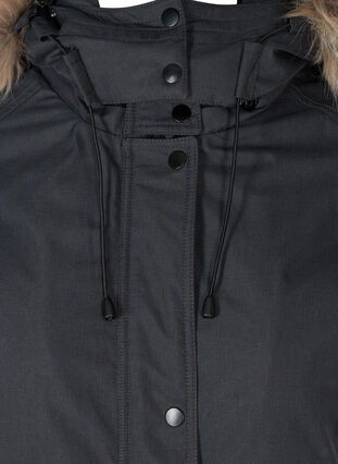 Veste d'hiver imperméable avec capuche, Black, Packshot image number 2
