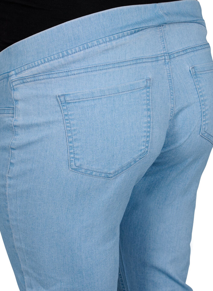 Pantalon de grossesse à poches arrière, Bleu Clair, Packshot image number 3